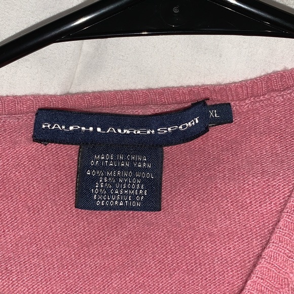 cotton candy pink ralph lauren sweater - Picture 3 of 4